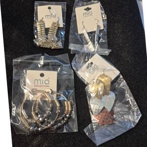 Mia Collection Earrings Set of‎ 4 Pairs 
 Fashion Jewelry